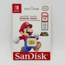 New SanDisk 256GB microSDXC Card for Nintendo Switch