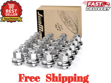 M12x1.5 Toyota Lexus Lug Nuts, 13/16" 21mm Hex OEM Factory Style Chrome Mag