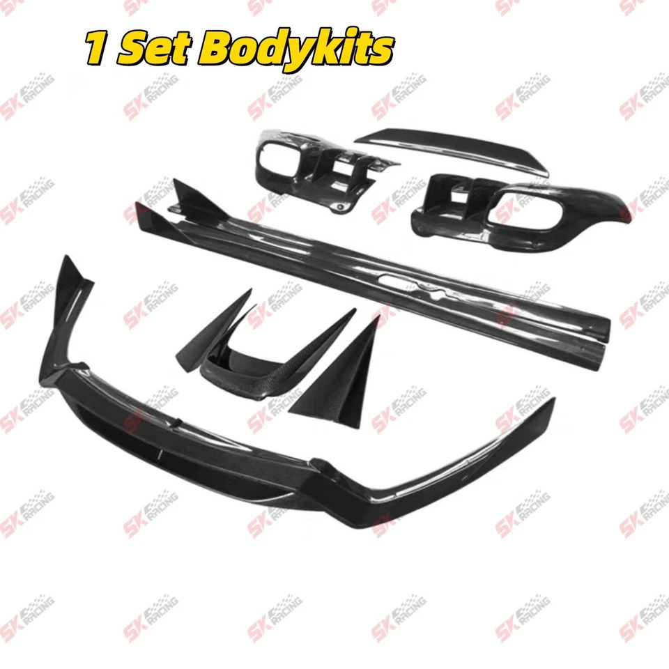 Se adapta a Ferrari F12 Berlinetta 13-17 fibra de carbono labio delantero trasero alerón carrocería kits Foto 2 de 4