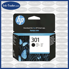 Single Black Genuine HP 301 Ink Cartridge - For HP ENVY 4500 / 5530