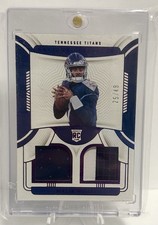 Malik Willis 2022 National Treasures #RDM-MWI Purple Rookie Dual Patch RC /49