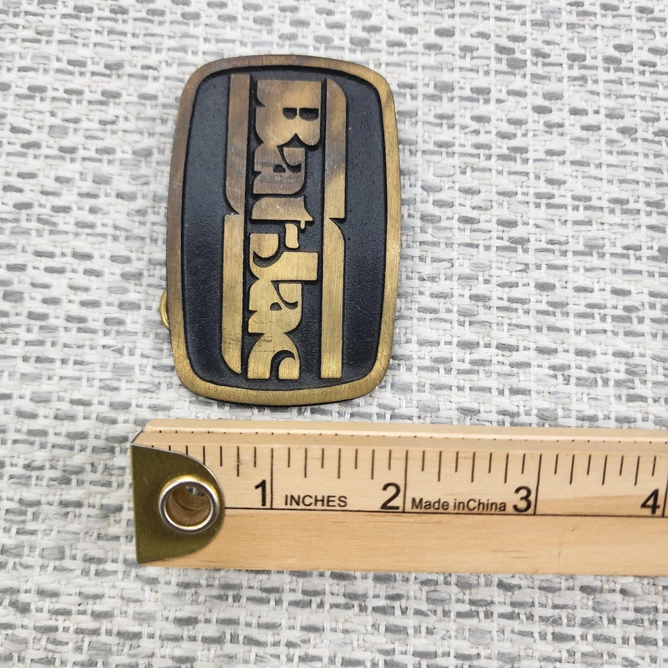 Hebilla de cinturón DynaBuckle vintage para hombre de latón macizo logotipo Brit-Bac hecho en EE. UU. Foto 3 de 4