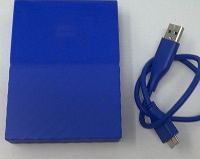 WD My Passport 2TB Portable External Hard Drive Blue USB 3.0 Tested Working