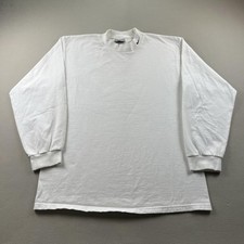 Vintage Nike T-Shirt Mens Large White Mock Ne...