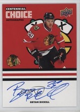 2025 Chicago Blackhawks Centennial Choice Signatures Bryan Bickell #CS-BB Auto
