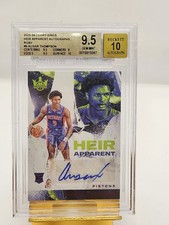 2023-24 Court Kings Ausar Thompson Heir Apparent Ruby Auto /99 RC BGS 9.5/10 