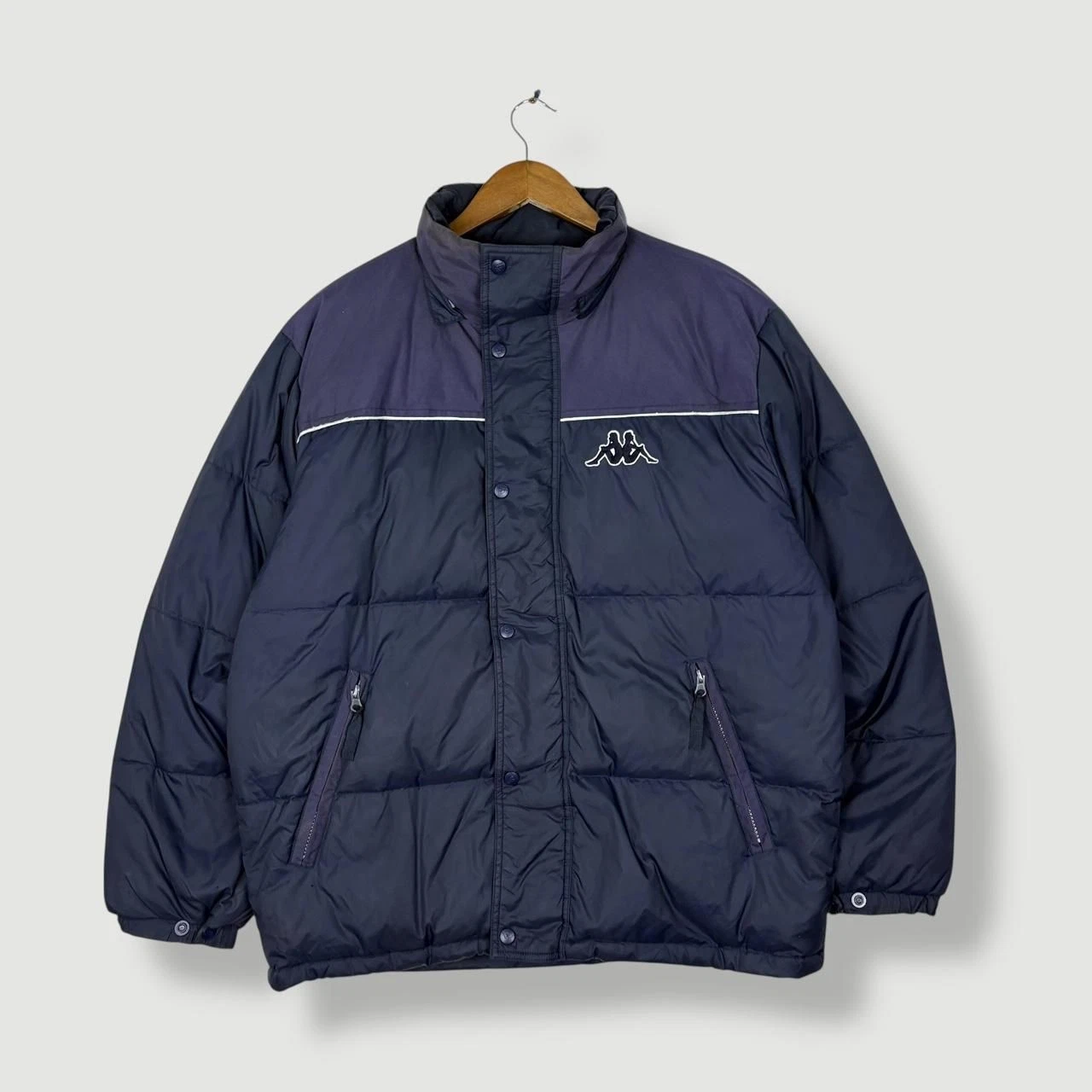 Vintage kappa puffer jacket men’s M to L baby blue puffer coat winter autumn