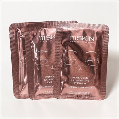3 x 111SKIN Rose Gold Illuminating Eye Mask 1 mask Hydrogel New