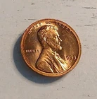 1953-D BU **Errors "L on Rim" & Broadstrike/off-center* Lincoln Wheat Cent #3