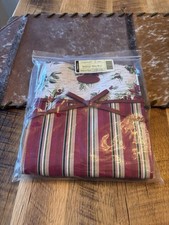 Brand New Longaberger Fabric Holiday Gift Bag 23540 Holiday Stripe / Botanical