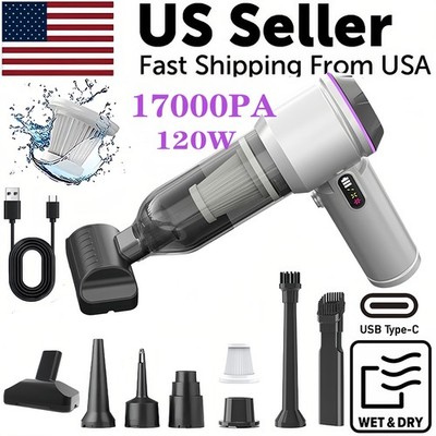High Power Car Vacuum Cleaner,17000PA Powerful Portable Cordless Car Vacuum