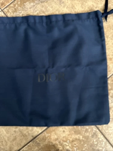 Christian Dior Sac à main selle de voyage sac à poussière pochette bleu 14” X 15” Neuf