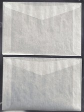100#8 Glassine Envelopes measuring 6 5/8" x 4 1/2" 4 1/2 x 6 5/8 inches, Black
