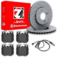Zimmermann Sport Bremsscheiben + BelÄGe Vorne Passend FüR Bmw 3Er 4Er G20-G26