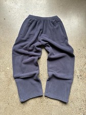  L H10 Yeezy GAP Navy Polar Fleece Joggers LARGE  Zipper Wide Pants Unreleased
