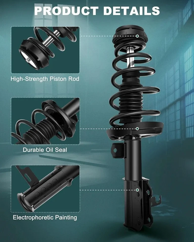 Conjunto de mola de apoio de suspensão par dianteiro apoios de suspensão e amortecedor para Cruze 2011-2015 - Imagem 2 de 4