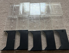 Clear Plastic Jewel Audio Cassette Tape Cases Empty Replacement Lot of 15
