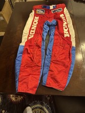 Men's Vintage Malcolm smith Honda Red Padded Motocross Racing Pants Size 30