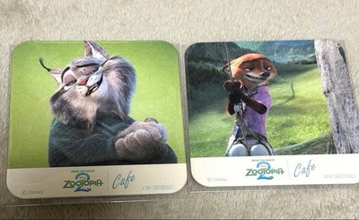 Disney Zootopia 2 Oh My Café Coaster Nick & Pawbert  Opened;