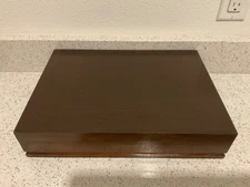 International Silver Co. Wooden Silverware Storage Chest Brown Walnut? Mahogany?