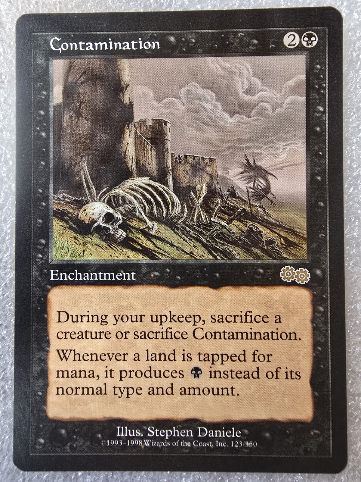 MTG Contamination Urza's Saga Rare LP Enchantment Old School Magic The Gathering