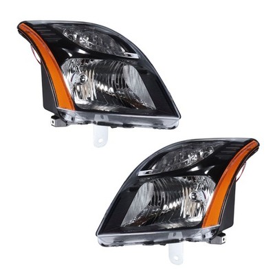LABLT Headlight Assembly For 2010-11-2012 Nissan Sentra Halogen Clear Black Pair