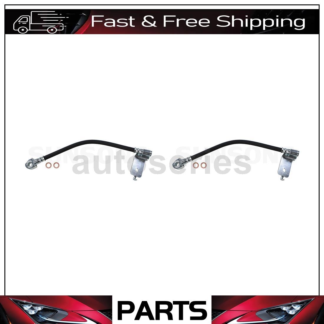 Rear Outer Brake Hydraulic Hose Kit for 1992-1997 Ford Crown Victoria - 2pc Set