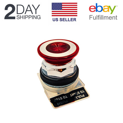 Schneider Electric Harmony 9001K Series Red Maintained Push Button Head 9001KR9R