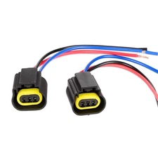 9008 H13 Female Socket Plug Wire Harness Adapter Connector for H13LL Headligh...