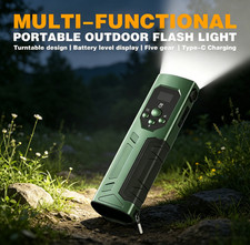 1300 Lumen Rechargeable Edc Flashlight Ip64 For Camping Car Repair Emergency