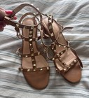 Comfity Nude Rock Stud Sandals heels 8.5 Worn 4x — photo 1
