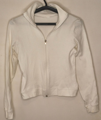 weiße Sweatjacke Damen, Größe M