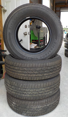 Set of 4 New Take Off Firestone HLT 245/70R17 110T Tires DOT 4925 14/32''