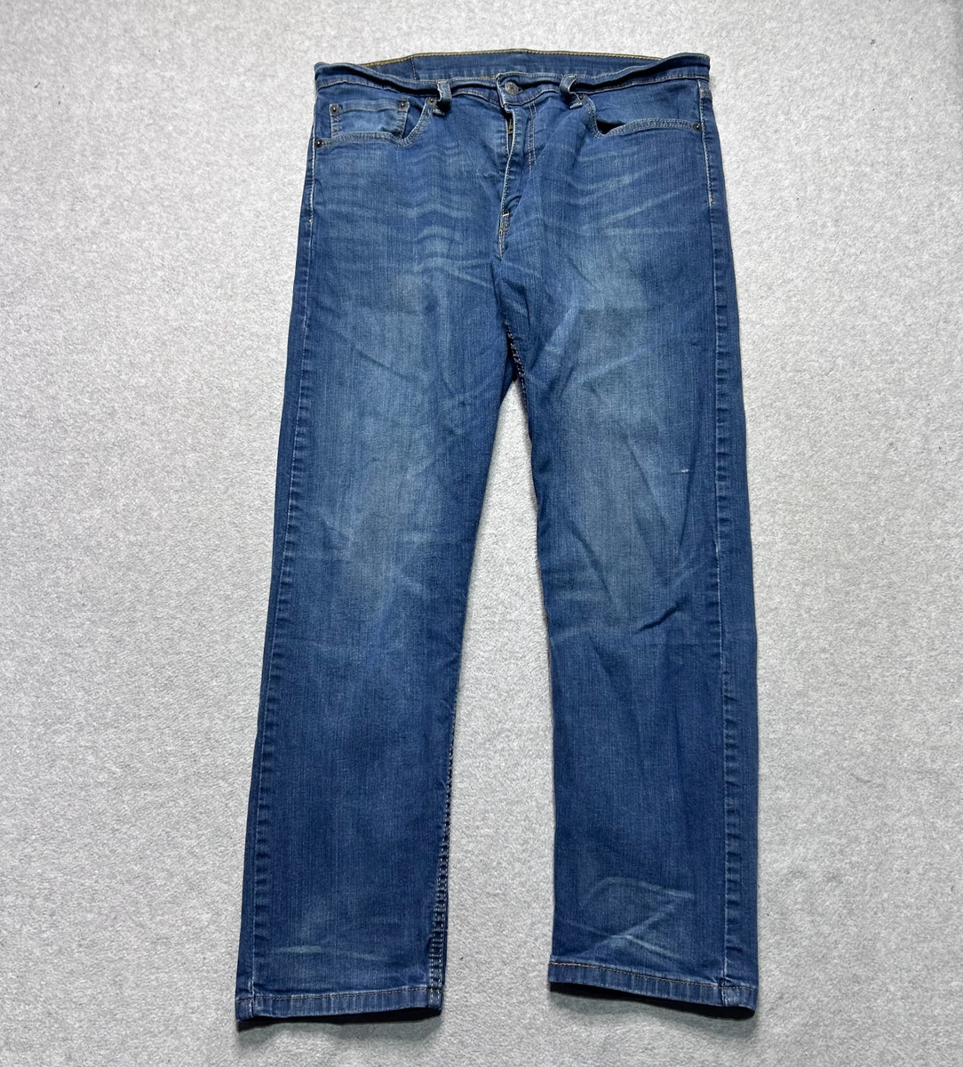 Levis 507 Slim Boot Cut Jeans Mens 36 X 32 Medium Wash Blue Denim