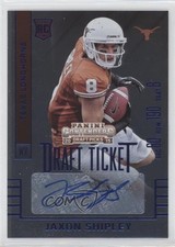 2015 Contenders Draft Picks College Ticket Blue Foil Jaxon Shipley Auto 1hc0