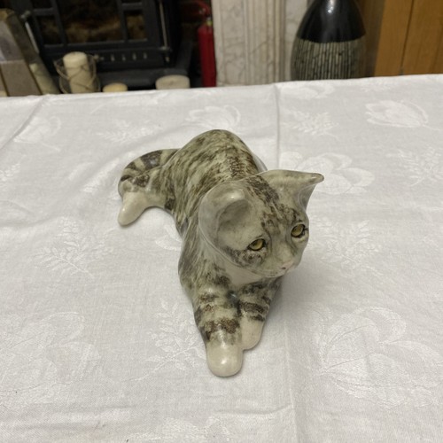Cat Winstanley Early Hand Signed Tabby 26.5cm Cats Eyes Vintage Free Postage - Picture 8 of 12