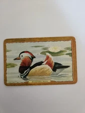 Swap Card, Authentic Vintage 50s Coles Card. MANDARIN DUCK