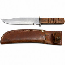 Vintage Original Bowie Knife Japan Sabre 631 6 Inch Blade EUC w Leather Sheath