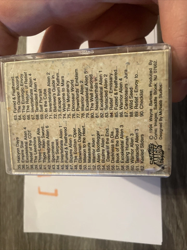 THE ALIEN WORLD of WAYNE BARLOWE (Comic Images/1994) Complete Trading Card Set - Image 3 of 4