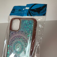 Linda Funda de Teléfono Híbrida Multicolor Brillo Líquido Arenas Movibles para iPhone 11 ProMax
