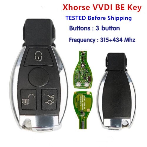 3B Xhorse VVDI BE Key Pro Improved Version Complete Remote Key for Mercedes-Benz - Picture 1 of 3