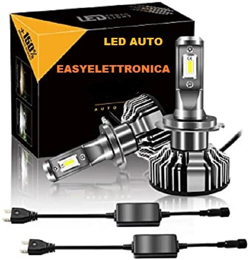 KIT LAMPADE H7 LED CANBUS MERCEDES CLASSE A NO ERRORI LUCE FACILE MONTAGGIO NUOV - Immagine 2 di 4