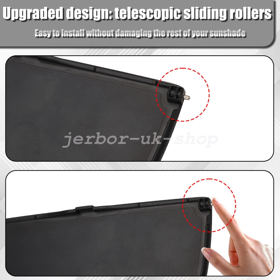 Sun Visor Mirror Cover For Porsche For 718/981/911 Black/Luxor Beige - Image 4 of 4