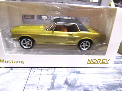 FORD Mustang MKI Coupe 1968 gelb Muscle car V8  Norev Jet SP  1:43