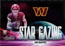 Luke McCaffrey 2024 Panini Absolute Star Gazing #SG-LMY Rookie RC Commanders