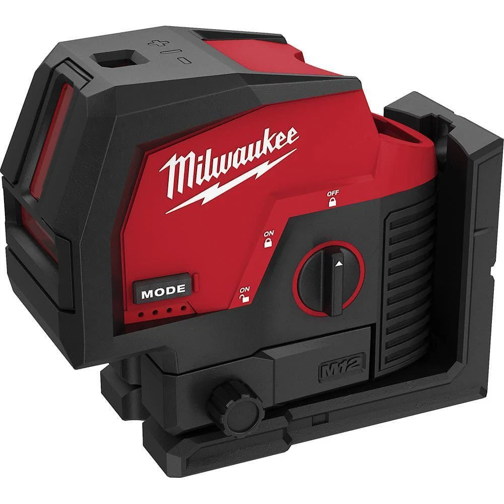 Milwaukee Laser Level Kit W/ 4.0 Ah Battery Charger Case Tripod Cordless Green