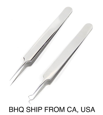 Premium Stainless Steel Bend Curved Blemish Extractor Tool for Remove Whitehead 