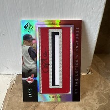 Cliff Lee Autographed By The Letter Signatures #24/75
