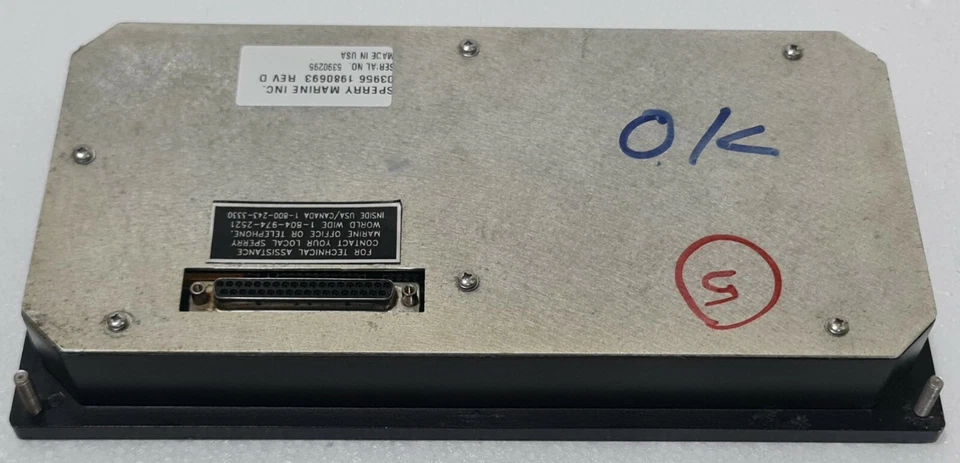 SPERRY MARINE MK 37 VT DIGITAL PANEL 03956 1980693 REV D S/N: 5390295 - Image 3 of 4