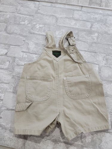 Vintage Baby Gap Bib Overalls Infant 3-6 Months Carpenter Denim Khaki Tan - Picture 3 of 7